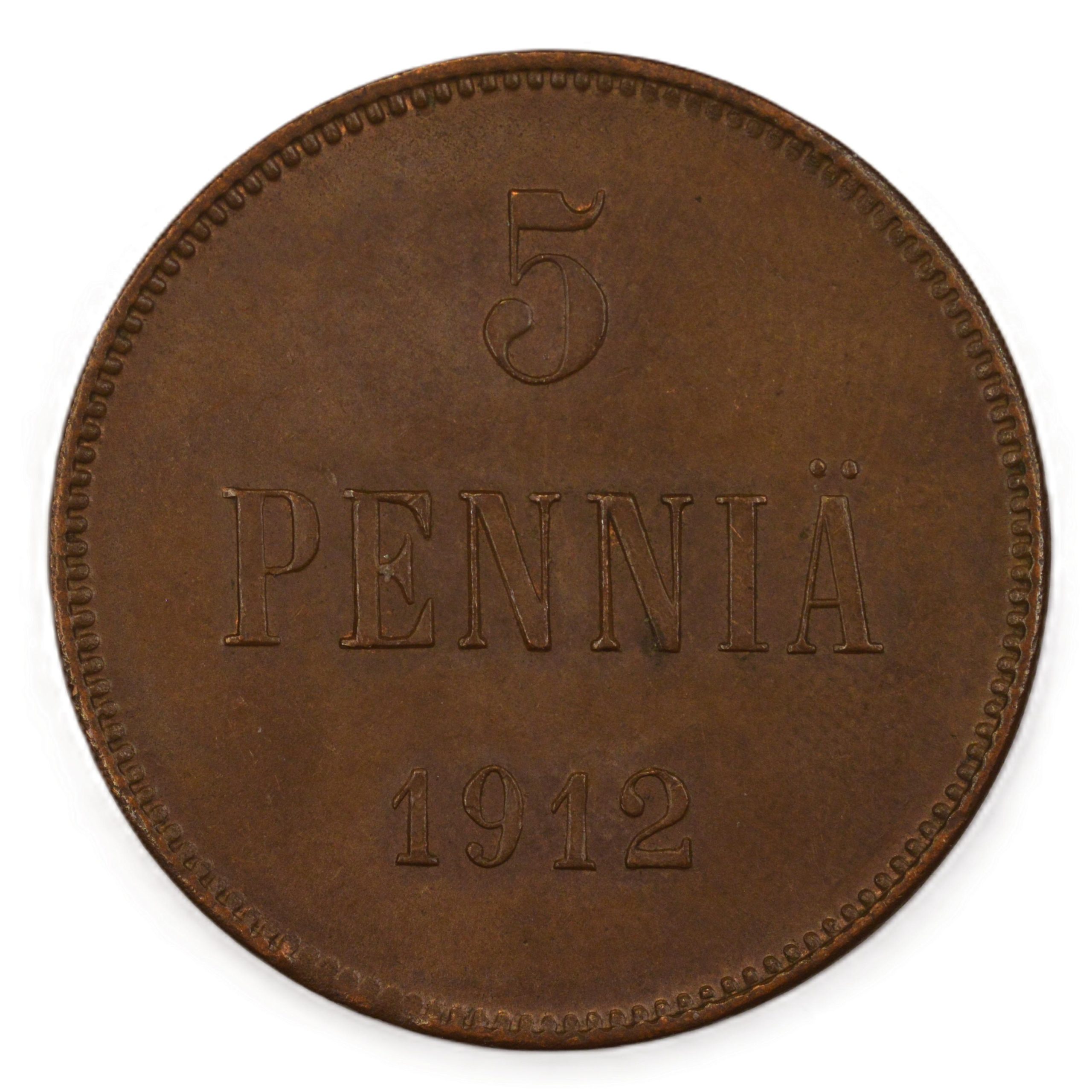 5 Penniä 1912