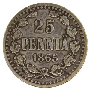 25 Penniä 1865