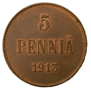 5 Penniä 1913