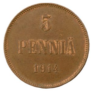 5 Penniä 1914