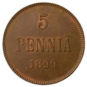 5 Penniä 1899